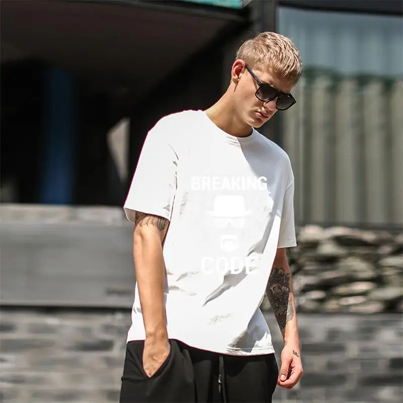 

Fitness Nerd Breaking Code Computer Hacker tee shirt plus sizes s-70xl Casual cups Kawaii men tee t shirts