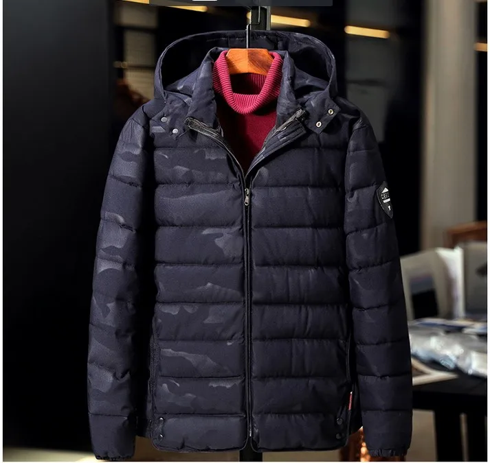 Зимние куртки для мужчин s Rushed Solid 9xl хлопковая одежда большой размер зимняя мужская куртка новое пальто Свободная Повседневная парка Толстая теплая - Цвет: Camouflage Blue