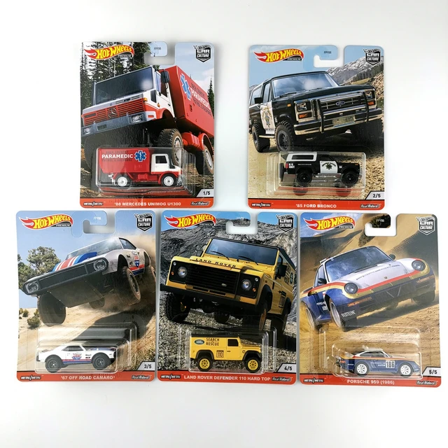 Hot Wheels Cars Car Culture All Terrain 85 Ford Bronco Porsches 959  1:64scale Collection Real Riders Metal Diecast Model Car - Railed/motor/cars/bicycles  - AliExpress
