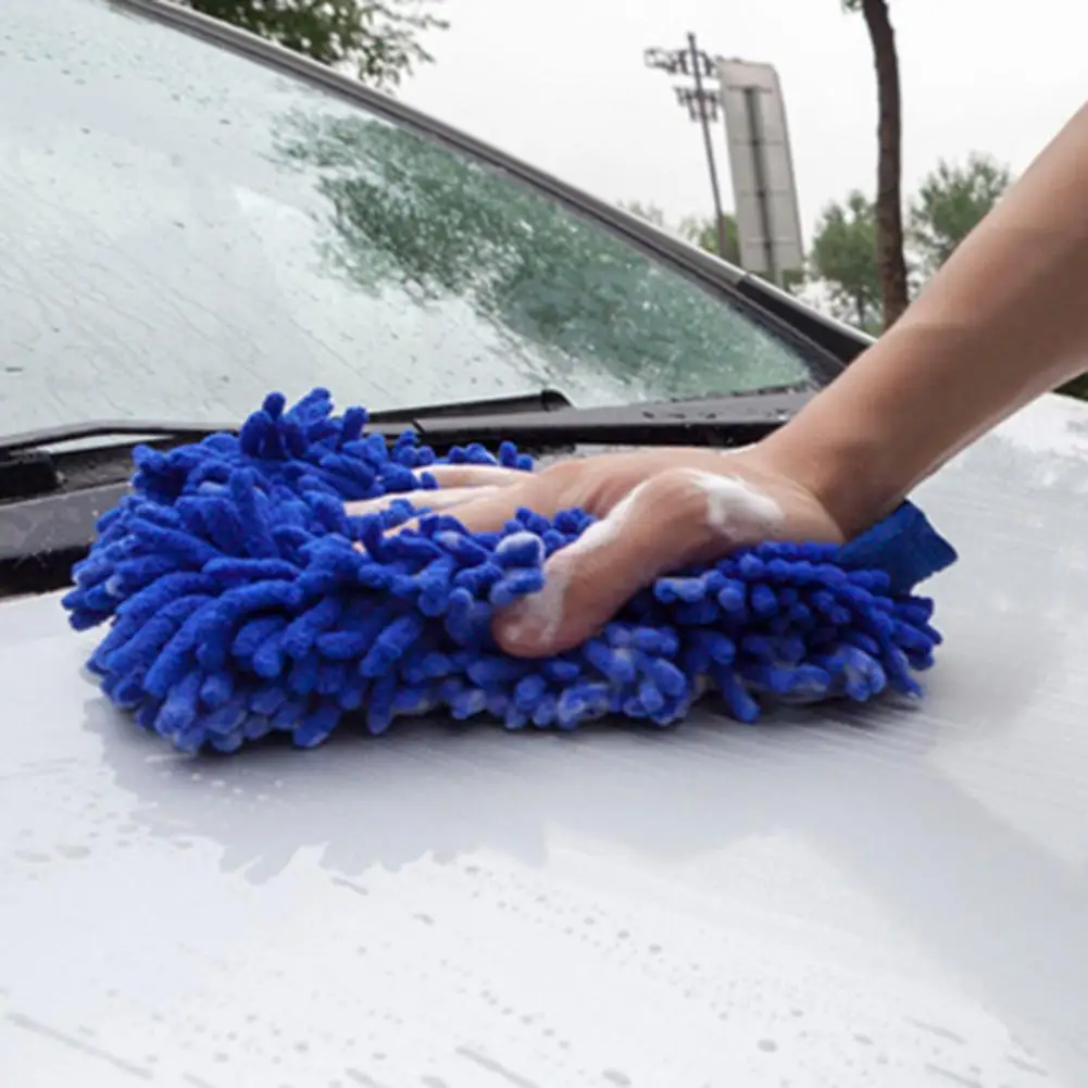 

Useful Cleaning Mitt High Water Absorption Compact Car Window Dust Cleaner Tool Washing Glove Chenille Glove 1Pc