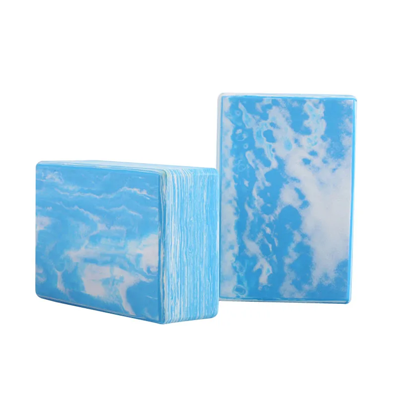 Blue 2 pcs Высокая плотность блок йоги eva набор тренировки Фитнес кирпич Пилатес тренировочная Спортивная Опора вспомогательный инструмент Аксессуары для йоги - Цвет: Blue 2 pcs