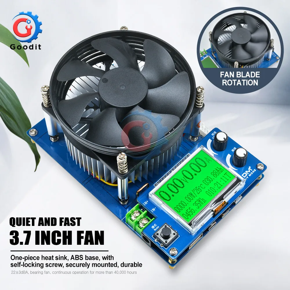 Koop 150W Digitale Batterij Capaciteit Tester Voltmeter Verstelbare Constante Stroom Elektronische Belasting Charger USB Ameter meter Indicator EU