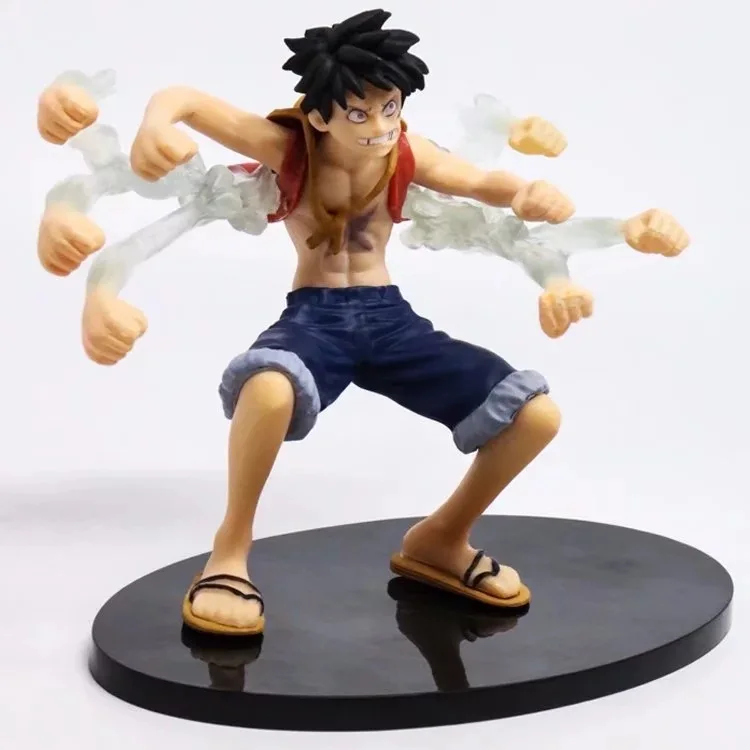 

One Piece/One Piece Straw Hat Boy Fighting Version xiang pi qiang Luffy Rubber Fruit Ability Garage Kit Model
