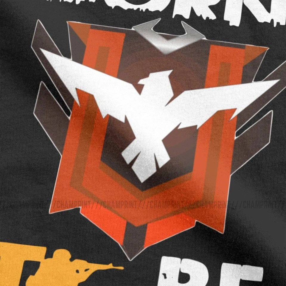 Born To Be Heroic Free Fire T Shirt Men Unique T Shirt Freefire Shooting Game Tee Shirt Short Sleeve Clothing Unique