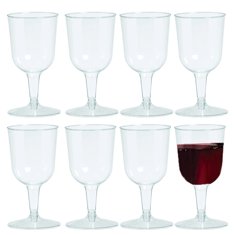 Copas de vino de plástico duro esenciales para fiestas, Copas de tostado  para fiestas de cumpleaños, bodas, recepción y otras celebraciones, 6/8  unidades