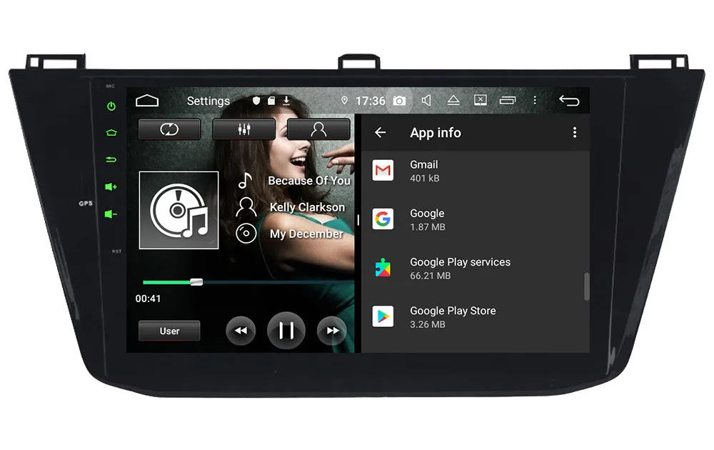 Klyde 10," ips 4G Android 9,0 Восьмиядерный 4 Гб ОЗУ 64 Гб ПЗУ DSP автомобильный DVD мультимедийный плеер стерео для Volkswagen Tiguan L