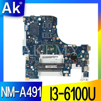 

NM-A491 MAIN BOARD For Lenovo 300-17ISK Laptop Motherboard SR2EU I3-6100U CPU UMA MB