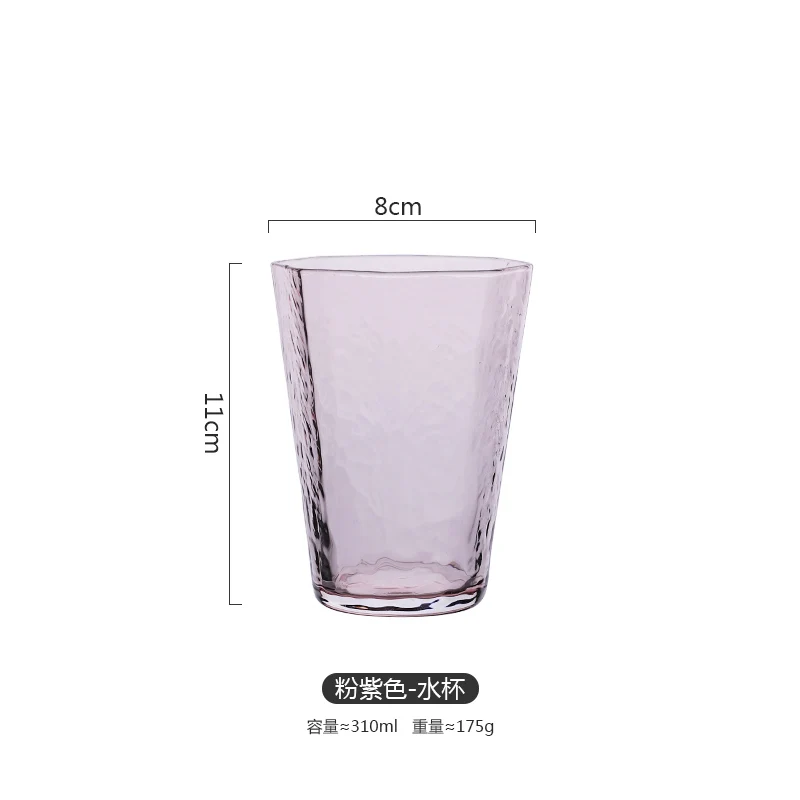 Purple-Water Восьмиугольное стекло красный винный бокал кружка бокал для шампанского стакан Коктейльные стеклянные чашки и кружки хрустальный стакан для воды Кубок питьевые чашки - Цвет: Purple-Water