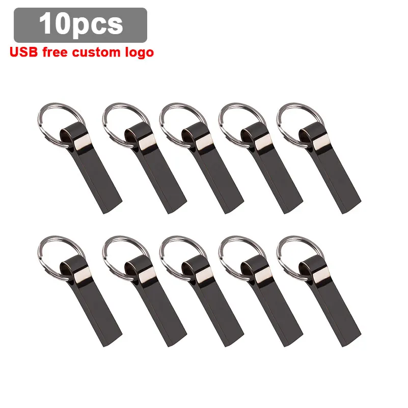 10 шт./лот водонепроницаемый usb накопитель из нержавеющей стали 128 ГБ USB флеш 2 0 8 16 32