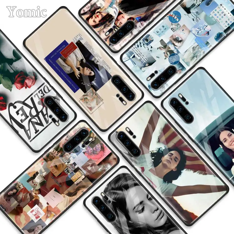 

Lana Del Rey Tempered Glass Cases for Huawei P30 Pro P10 P20 Lite Mate 20 Lite Honor 20 Pro 8X Phone Cover