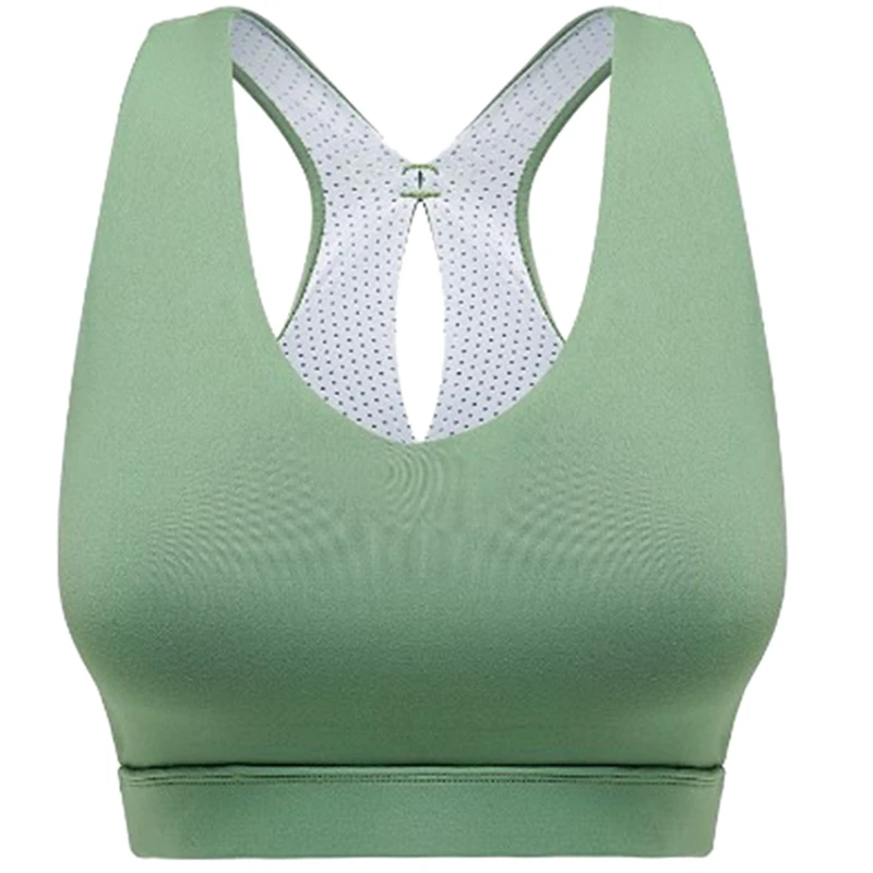 Green XL Женский ударопрочный спортивный бюстгальтер для спортзала, фитнеса, пуш-ап, бюстгальтер для занятий йогой - Цвет: Green XL