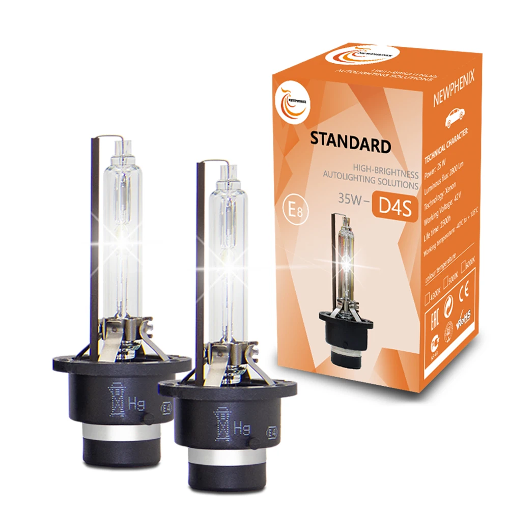 

SHUOKE 1 Set D4S D4R Xenon Headlight HID Bulbs 4300K 5000K 6000K 42402 66440 42402XV Replacement Bulb 35W 12V