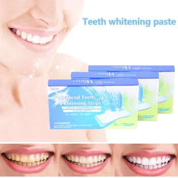

14Pairs/28 Pcs 3D Teeth Whitening Gel Strips Dental Bleaching Oral Hygiene Care Tools HJL2019