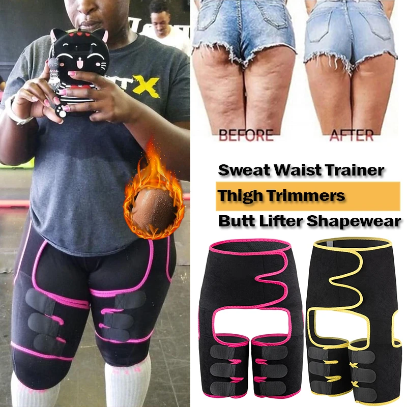 Pink Sweat Smart Fitness Neoprene Thigh Trimmer Reformer Athletics Shapewear Fat Burner Slim Thigh Wrap Weight Loss Fast One Size Fits Most