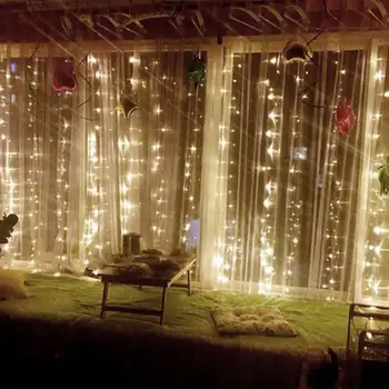 

Fairy Light Fairy String Light Fairy String Super Bright Durable Romantic 300LED Voice Control 3.0Mx3.0M USB Garden Parties