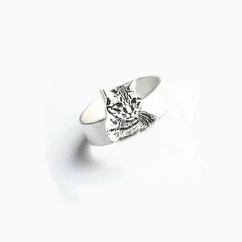 

Pet Memorial Jewelry,Adjustable Band Ring,Engraved Pet Ring,Custom Pet Ring,Personalized Pet Ring,Dog Photo Rings