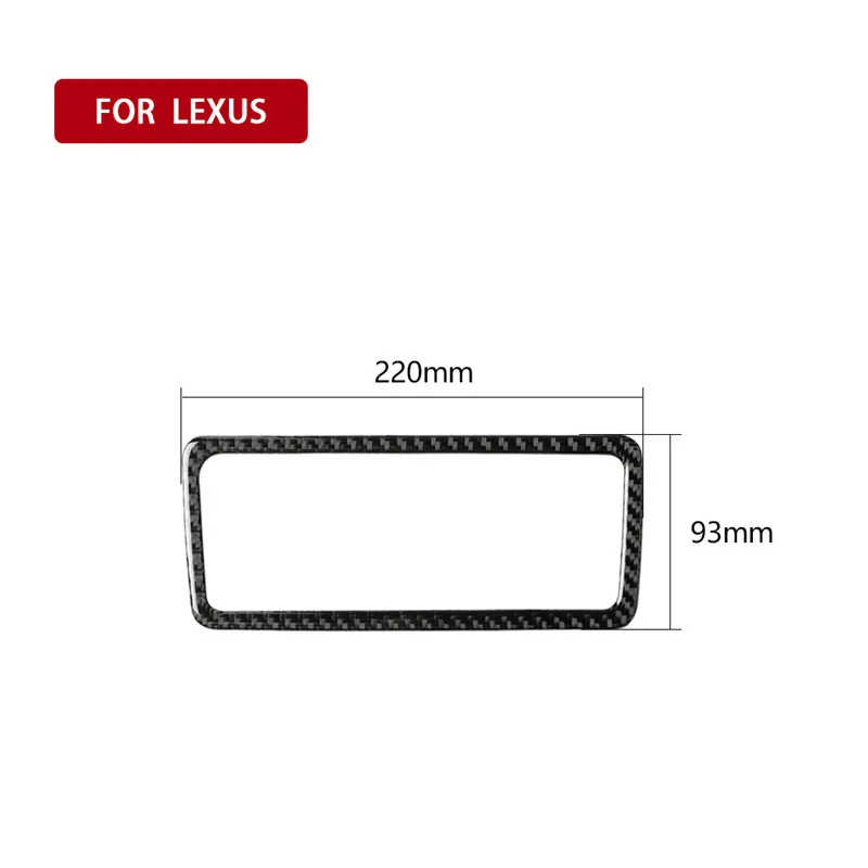 Черный Подходит для Lexus RX300 270 200T 450H-19 автомобильные аксессуары карбоновый задний светильник для чтения купольная Панель рамка интерьерная наклейка - Название цвета: Черный