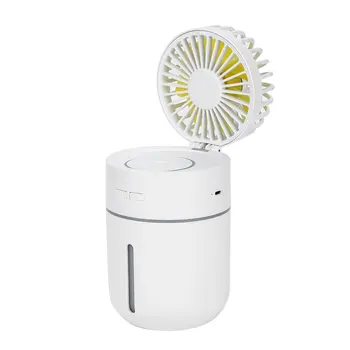 

Dual Use Mini Humidifying Fan 400ml Water Box Rechargeable Desktop Cooler T9 Magic Summer Cooling Tool Ventilation Fan 5v 2W CE