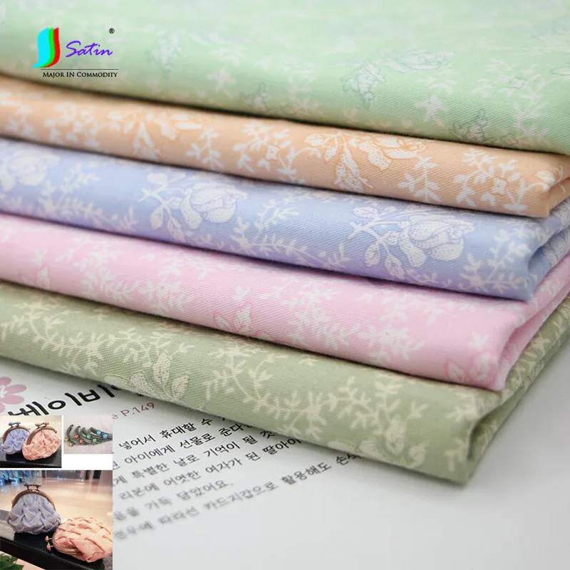 Ткань с принтом в виде желтых/зеленых/розовых/синих роз ткань для