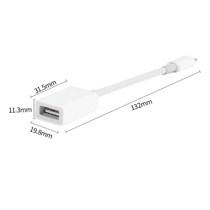 Кабель OTG конвертер данных для iPhone iPad разъем клавиатуры USB кабель наушников