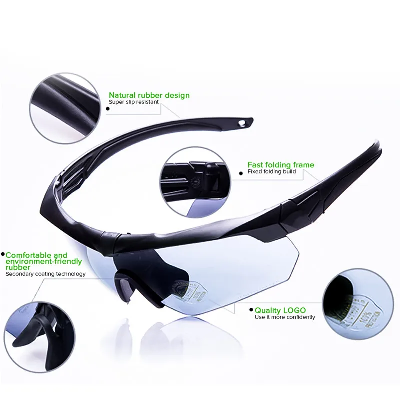 Outdoor Military Goggles Cycling Eyewear Protection Paintball Shooting Goggles Tactical Polarized Men Sunglasses Cycling Glasses