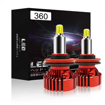 

Mini 360 degree 3D Led Car Headlight Bulbs 48 CSP 16-Sides H11 H7 6000K 880 H1 H3 HB3 9005 HB4 9006 18000LM Automotive Fog Light