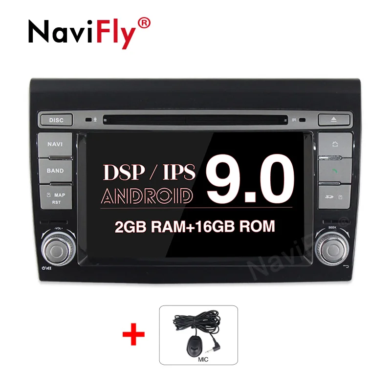 Новинка! 8Core ips DSP 2din Авто Радио Android 9,0 автомобильный dvd для Fiat/Bravo 2007-2012 GPS для автомобиля, стерео Мультимедийный Плеер Octa Core 4G - Цвет: 4Core 2G 16G IPS DSP