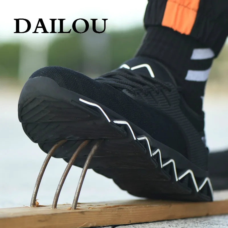 Защитные рабочие ботинки DAILOU 2020 сетчатые мужские защитные со стальным носком