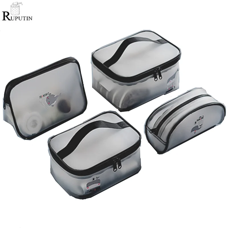 

Portable Travel Cosmetic Storage Box Large Capacity Transparent Makeup Organizer Waterproof Toiletries Package Wash Storage Bags