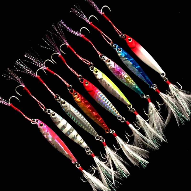 

Metal Fishing Lures Jig Bait 9pieces/Lot Sinking Lead Fish Spoon Bait 7g 10g 15g 20g 30g Artificial Baits