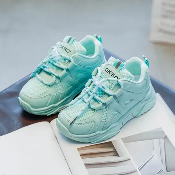 

Children's Sports Shoes New 2020 Autumn Boys Girls Casual Non-slip Soft Bottom Running Shoes Fashion Student Breathable Sneakers