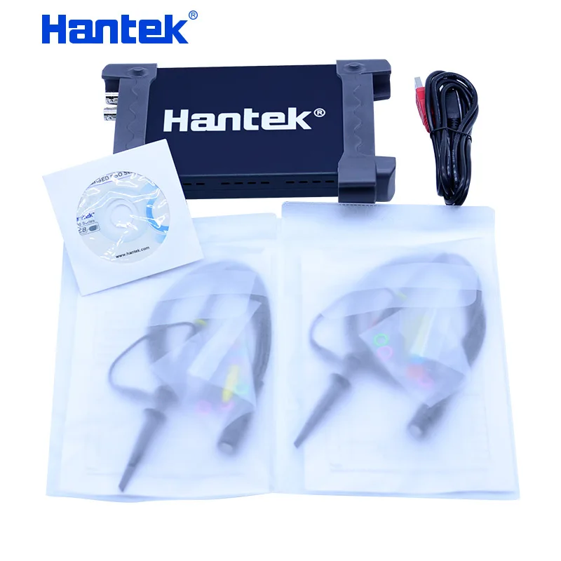 Hantek PC USB портативный осциллограф 20 МГц-200 МГц 2 канала 48 мс/s-250MSa/С осциллограф 6022BE/6052BE/6082BE/6102BE/6212BE