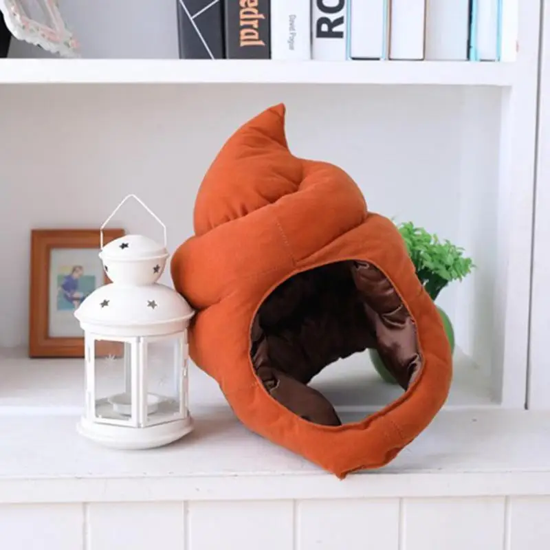 New Shit Shape Hat Costumes Props Plush Toy Fake Poop Turd Classic Head Shit Gag Funny Joke Toys Gag Gift