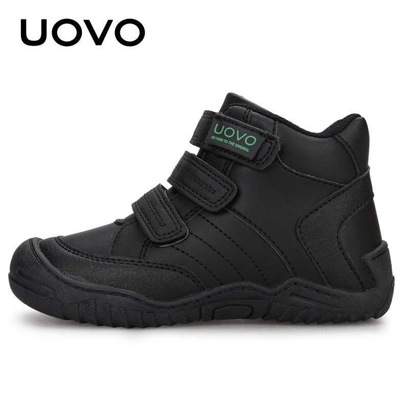 UOVO Neue Ankunft Schule Schuhe Mid-Kalb Jungen Wandern Mode Sport Im Freien Kinder Casual Turnschuhe Größe #26-36