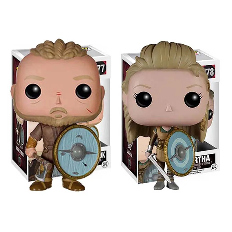 Anime Vikings Ragnar Lothbrok 177 Lagertha 178 Vinyl Figure Model Toys