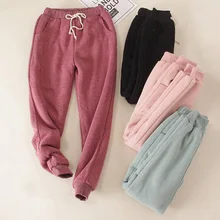 Плюс бархатные теплые тренировочные брюки зимние толстые бег женщины Спорт Брюки Тренажерный зал флисовые брюки тренировки повседневные брюки плюс размер 2XL