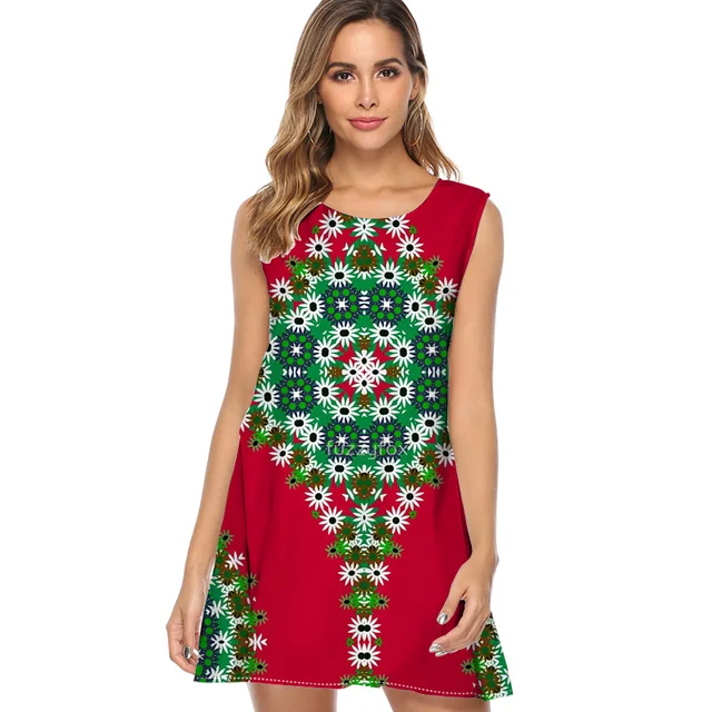 red and orange dress