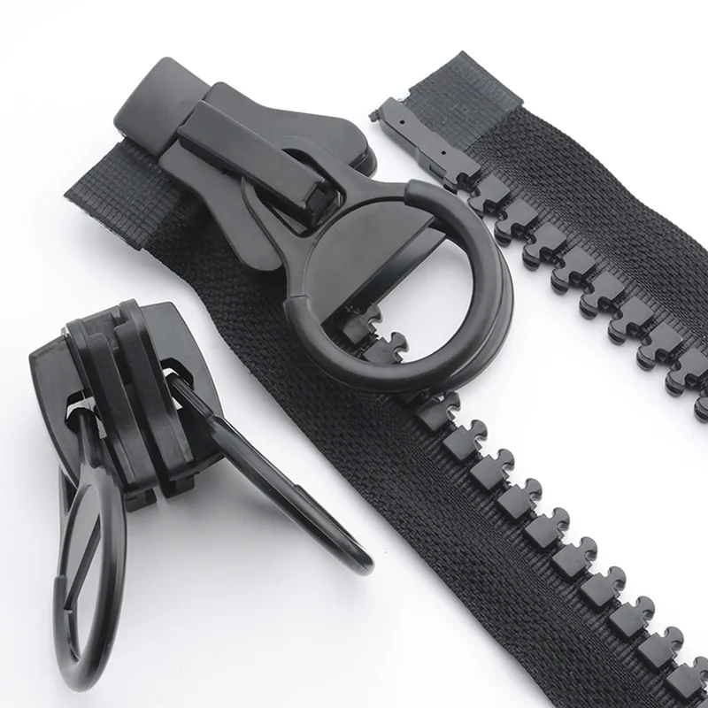 20# 60-800cm Oversize Resin Zipper Double-sided 2 zipper puller for Tent DIY Sewing Tailor Crafts Bags Tents Boat Cover Canvas