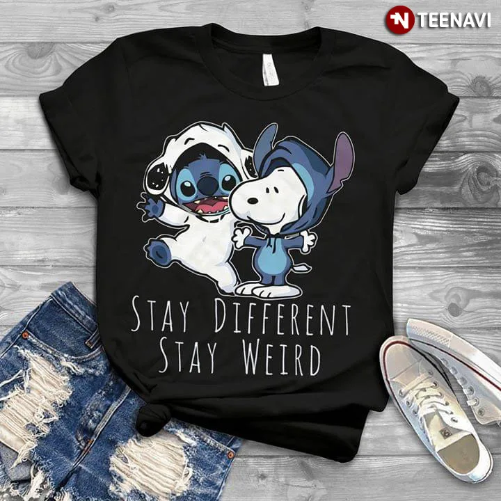 Футболка Snoopy Stay Different Weird | Мужская одежда