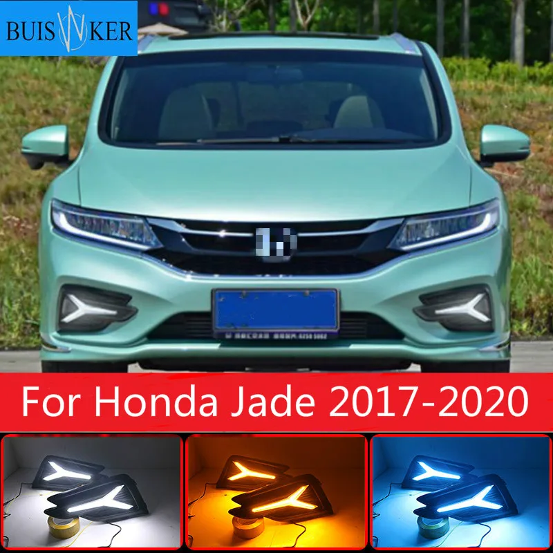 

Для Honda Jade 2017-2020 светодиодные дневные ходовые огни светильник тумана светильник в сборе белый Цвет