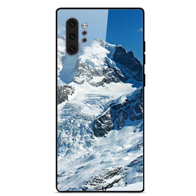 Для samsung Galaxy Note 10 чехол Note10 Pro закаленное стекло твердая задняя крышка для samsung Note10+ Plus 10Pro чехол для телефона s бампер Капа - Цвет: 18