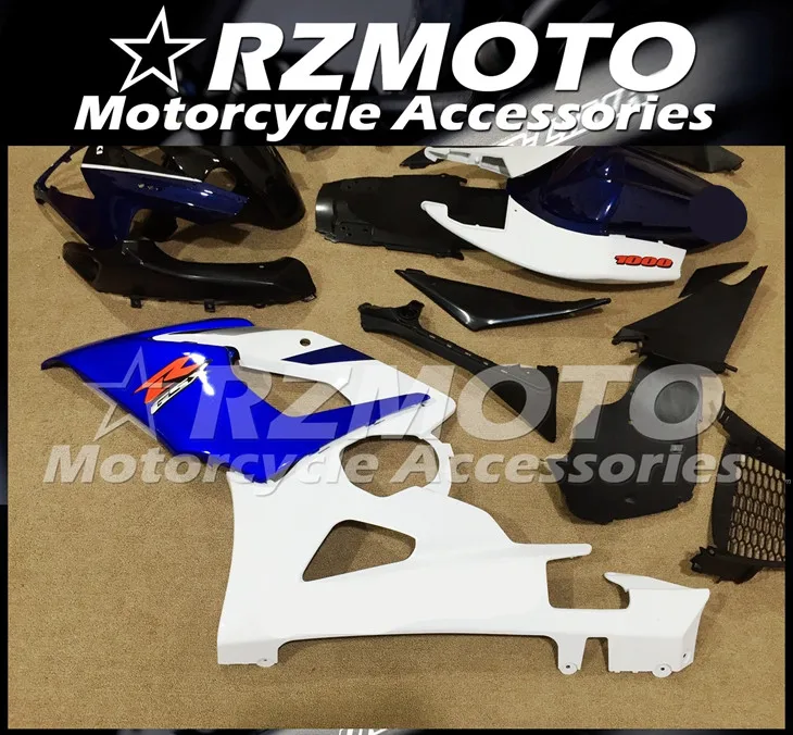 ABS мотоцикл обтекатель комплект для SUZUKI GSXR1000 K5 2005-06 год кузов литья под давлением Магазин № 1055