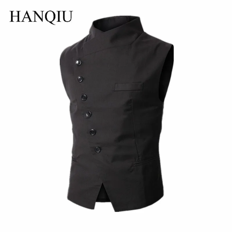 

2018 New Arrival Dress Vests For Men Work Sleeveless Blazer Jaqueta Colete Masculine Gilet Homme Mens Formal Vest Waistcoat