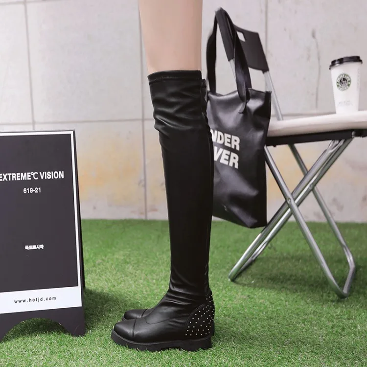 

Big Size 9 10 11 12 thigh high boots knee high boots over the knee boots women ladies boots shoes woman winter boots women