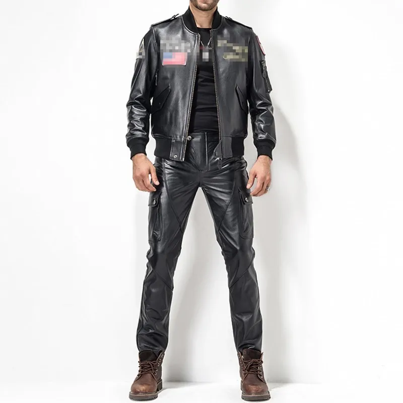2020 Nieuwe Pantalones De Hombre Calcas Plus Size 29-35 Mode Lederen Broek Motorfiets Broek Mannen Lederen Straight broek 2020 Nieuwe Pantalones De Hombre Calcas Plus Size 29-35 Mode Lederen Broek Motorfiets Broek Mannen Lederen Straight broek