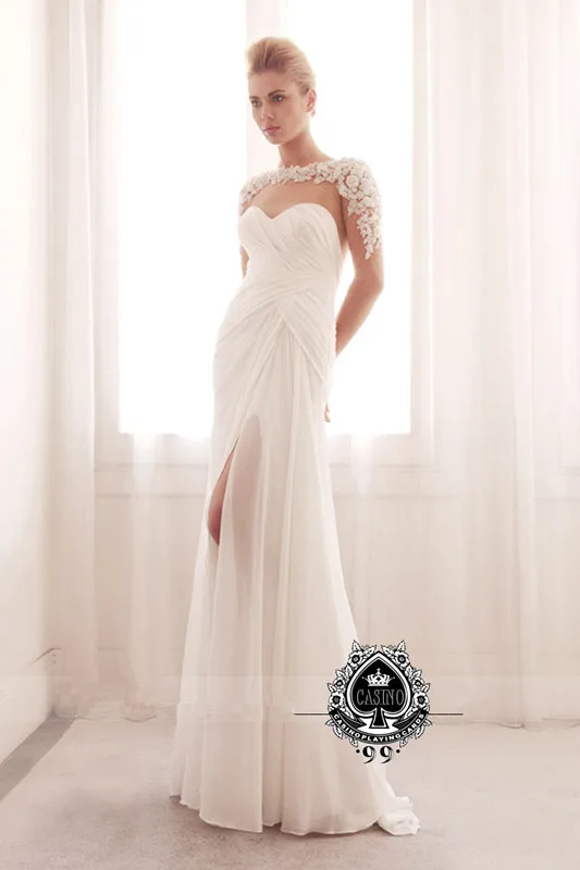 vestidos long sleeve Design Floor Length sexy backless lace appliques long chiffon Formal gown bridesmaid dresses