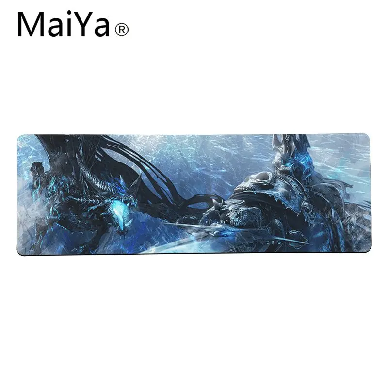 Maiya высокое качество WOW World of Warcraft Arthas резиновый ПК компьютерный игровой коврик для мыши большой коврик для мыши клавиатуры коврик - Цвет: Lock Edge 40X90cm