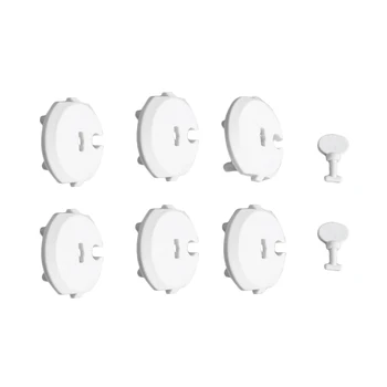

6pcs Electric Protection Cover Anti-electric Shock Outlet Baby Safety Set Protect Toddlers Childproof Security For Home Socket