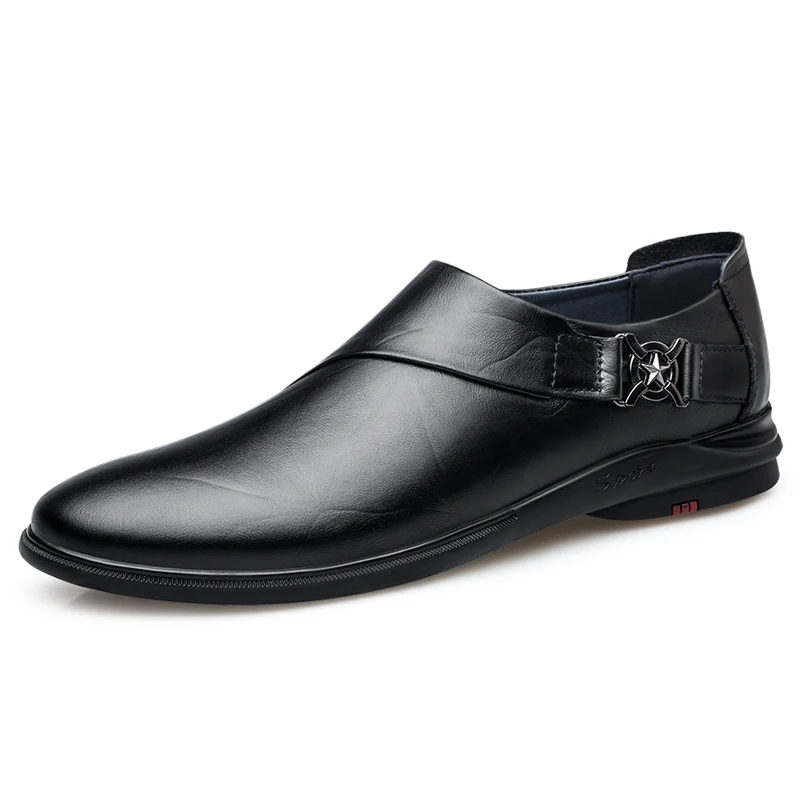 

Genuine leather 2022 autumn new fashion pea shoes men's high-end casual all-match leather shoes soft-soled shoes loafers