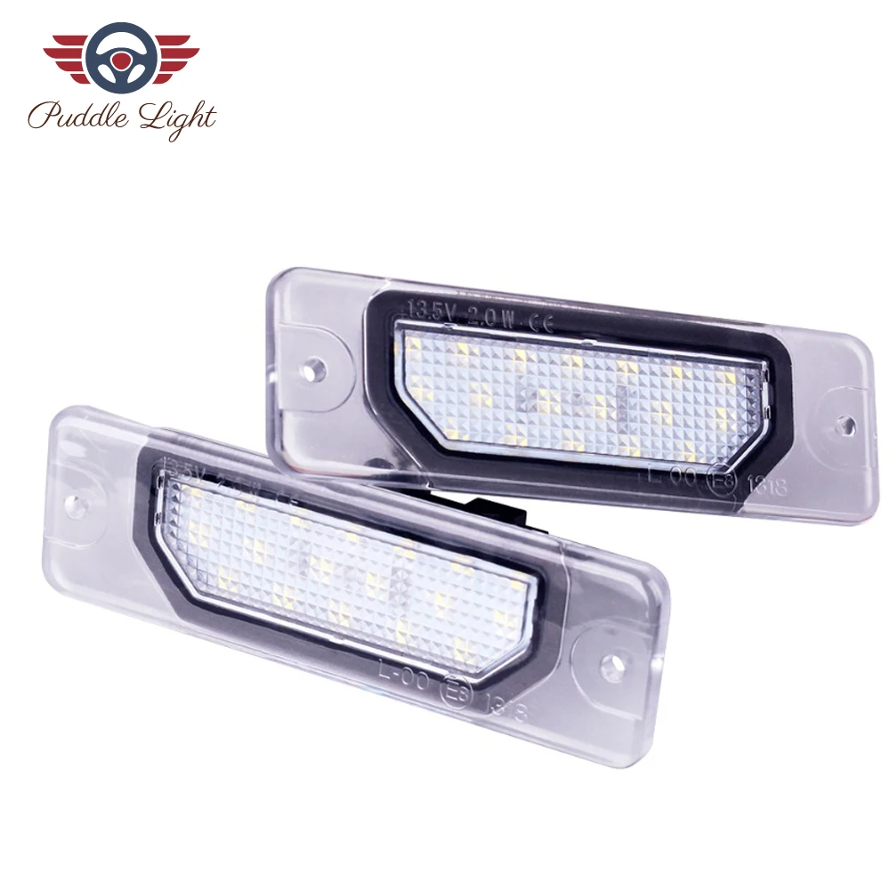 2 шт. Led подсветка номерного знака для Nissan Versa Pulsar GTR Fuga Maxima Leaf Cube Sentra 350Z 370Z Leaf Cefiro - Испускаемый цвет: White